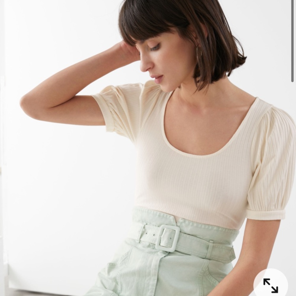 & Other Stories Puff Sleeve Bodysuit